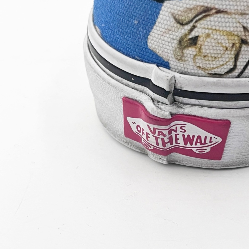 VANS ERA Blue White Rose Romantic Floral Lace Up Low Tow Shoes Women’s Size 7 - Picture 13 of 14